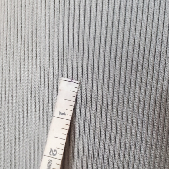 Zara Gray Ribbed Long Sweater Dress - Picture 3 of 8